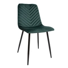 Krēsls BRIE, tumši zaļš samts cena un informācija | Virtuves un ēdamistabas krēsli | 220.lv