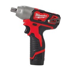 Аккумуляторный импульсный гайковерт MILWAUKEE M12 BIW12-202C цена и информация | Шуруповерты, дрели | 220.lv