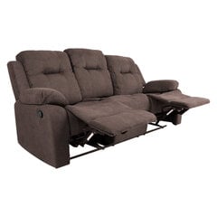 Трехместный диван-реклайнер Dixon, коричневый цена и информация | Диваны | 220.lv