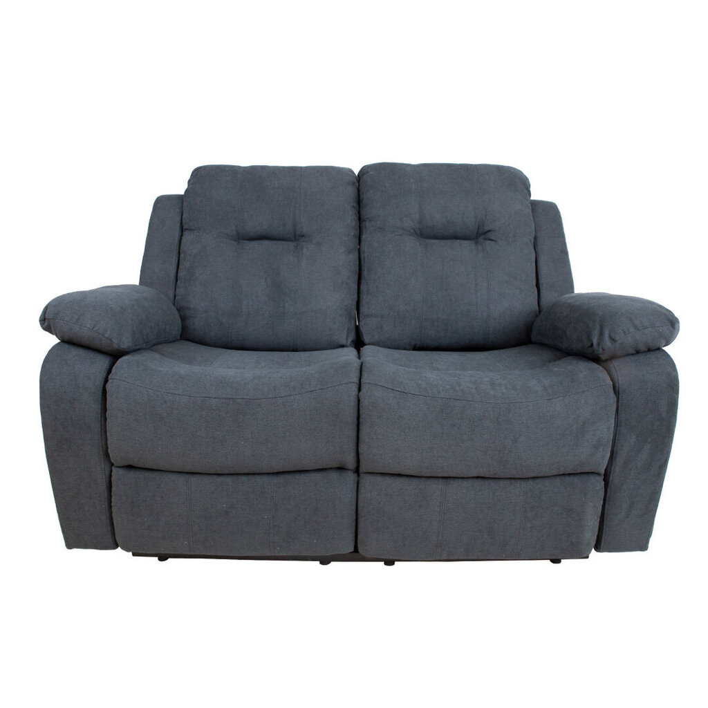 Dīvāns DIXON ar manuālu mehānismu 155x95xH102cm, tumši pelēks cena un informācija | Dīvāni | 220.lv