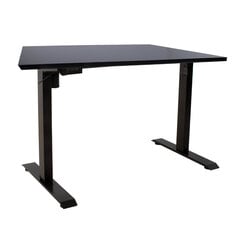 Письменный стол Ergo, с 1 мотором, 140x80 см, чёрный цвет цена и информация | Компьютерные, письменные столы | 220.lv