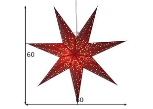 Zvaigzne Galaxy, sarkanā krāsā cena un informācija | Ziemassvētku dekorācijas | 220.lv