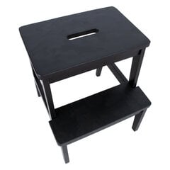 Pakāpiena krēsls MONDEO 36x40xH43cm, melns kaina ir informacija | Virtuves un ēdamistabas krēsli | 220.lv