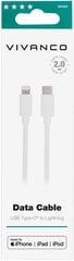 Vivanco кабель USB-C - Lightning 2 м (60085) цена и информация | Кабели для телефонов | 220.lv