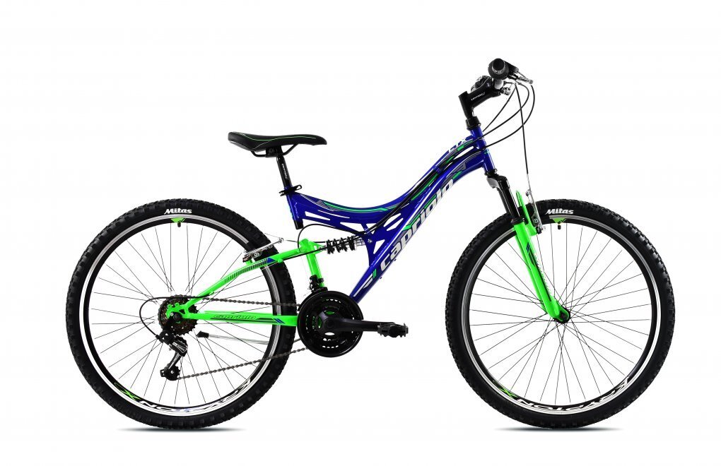Pusaudžu velosipēds Capriolo CTX 260 26 zils-zaļš, rāmis 16 цена и информация | Velosipēdi | 220.lv