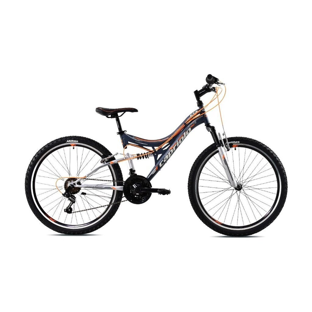 Pusaudžu velosipēds Capriolo CTX 260 26 pelēks-oranžs, rāmis 16 цена и информация | Velosipēdi | 220.lv