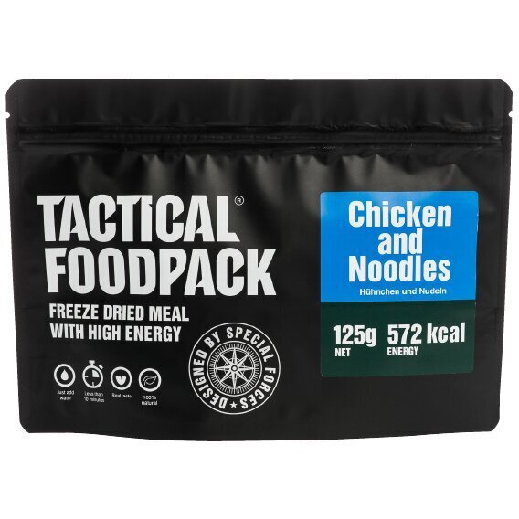 Nūdeļu ēdiens ar vistu Tactical Foodpack cena un informācija | Gatavā kulinārija | 220.lv