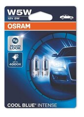 Автомобильная лампа OS2825HCBI-02B Osram W5W 5W 12V 3700K (2 Предметы) kaina ir informacija | Автомобильные лампочки | 220.lv