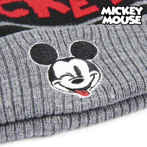 Cepure un cimdi, Mickey Mouse, melni (2 gab.) S0718951 cena un informācija | Cepures, cimdi, šalles zēniem | 220.lv