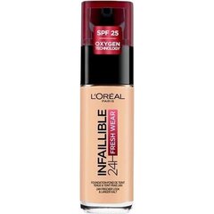 Основа для макияжа L’Oreal Paris Infaillible 24H Fresh Wear 180 Rose Sand, 30 мл цена и информация | Пудры, базы под макияж | 220.lv