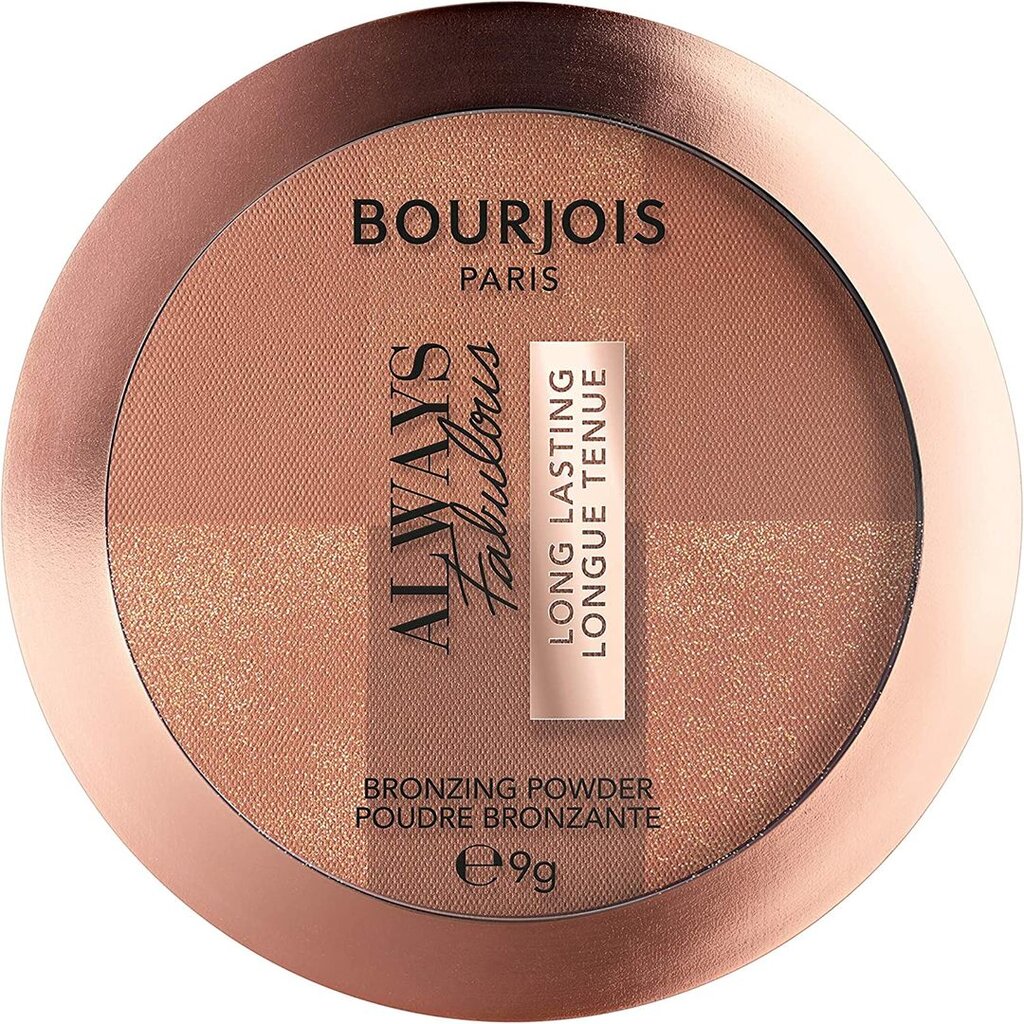 Bronzeris Bourjois Always Fabulous Bronzing 002 Dark, 9g cena un informācija | Bronzeri, vaigu sārtumi | 220.lv