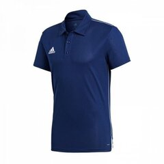 Мужская футболка Adidas Core 18 Polo CV3589, синяя цена и информация | Мужские футболки | 220.lv