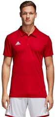 T-krekls vīriešiem Adidas Core 18 Polo CV3591, sarkans cena un informācija | Vīriešu T-krekli | 220.lv