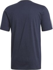 T-krekls vīriešiem Adidas Essentials 3 Stripes Tee, zils цена и информация | Мужские футболки | 220.lv