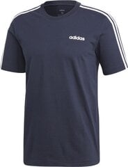 T-krekls vīriešiem Adidas Essentials 3 Stripes Tee, zils цена и информация | Мужские футболки | 220.lv