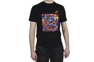 T-krekls vīriešiem Asics Paris Technical SS Top 1 Tee 2011B178002, melns cena un informācija | Vīriešu T-krekli | 220.lv