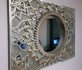 Koka piekaramais spogulis - mandala, 78x58 cena un informācija | Spoguļi | 220.lv