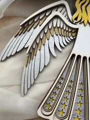Koka piekarams eņģelis - mandala, 34x36 цена и информация | Детали интерьера | 220.lv