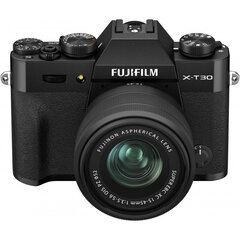 Fujifilm X-T30 II + 15-45mm Kit, черный цена и информация | Цифровые фотоаппараты | 220.lv