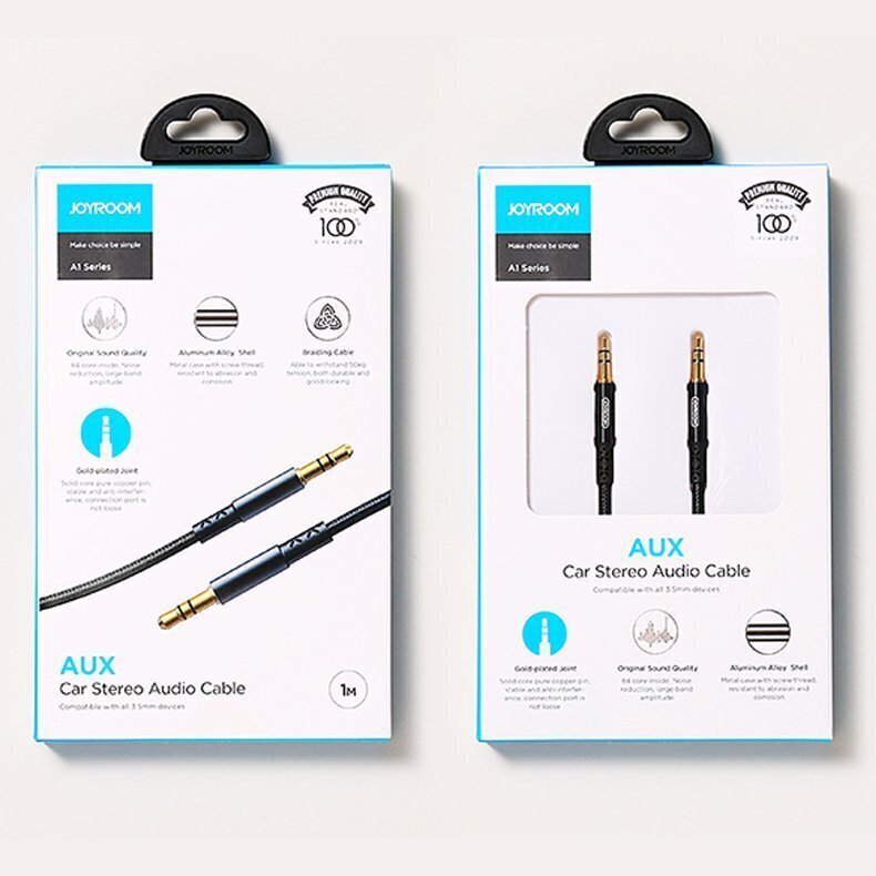 Joyroom stereo audio AUX cable 3,5 mm mini jack, 1,5 m цена и информация | Savienotājkabeļi | 220.lv