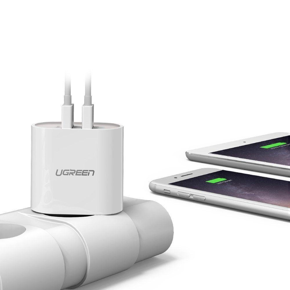 Lādētājs Ugreen wall charger 2x USB 3,4 A (CD104 20384) cena un informācija | Lādētāji un adapteri | 220.lv
