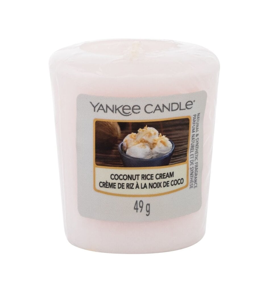 Aromātiskā svece Yankee Candle Coconut Rice Cream 49 g cena un informācija | Sveces un svečturi | 220.lv