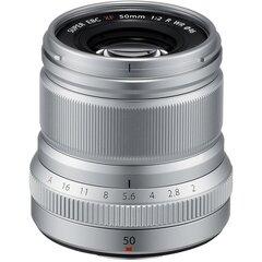 Fujifilm Fujinon XF 50mm, F2 R WR, silver cena un informācija | Objektīvi | 220.lv