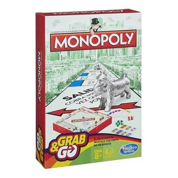 Ceļojumu Monopols Hasbro Grab and Go, FI cena un informācija | Galda spēles | 220.lv