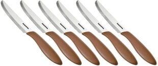 Настольные ножи Tescoma Presto, коричневые, 12 см, 6 шт. цена и информация | Столовые приборы | 220.lv