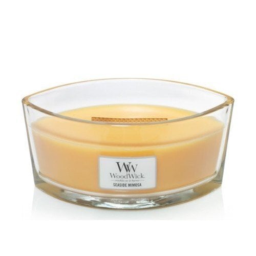 WoodWick aromātiska svece Seaside Mimosa, 453,6 g cena un informācija | Sveces un svečturi | 220.lv