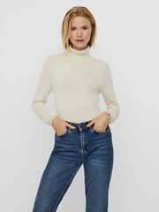 Vero Moda sieviešu pulovers 10231630*01, bēšs 5714511847775 цена и информация | Женские кофты | 220.lv