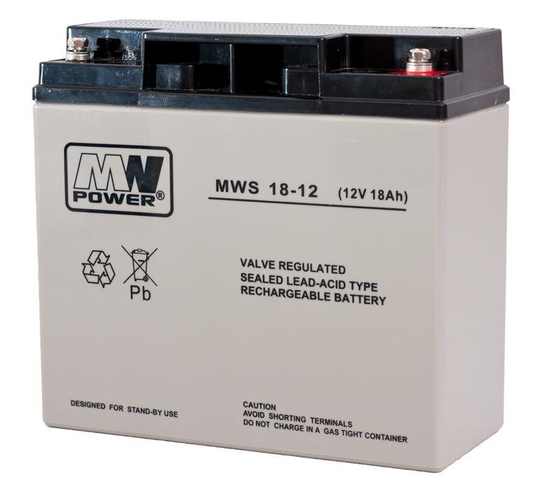 MWpower akumulators MWS 12V 18Ah M5(T13) AGM cena un informācija | Baterijas | 220.lv