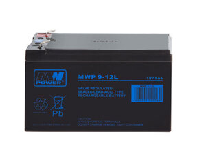 MWPower аккумулятор MWP 12V 9Ah F2(250) AGM, 12 лет цена и информация | Батарейки | 220.lv