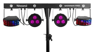 beamZ SHOWBAR BEZMAKSAS 2x PAR, 2x Derby un Strobe cena un informācija | Svētku dekorācijas | 220.lv