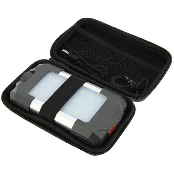 21LED baltas+6sarkanas LED lampiņu gaismeklis ar 10400mAh Powerbank bateriju цена и информация | Lukturi un prožektori | 220.lv