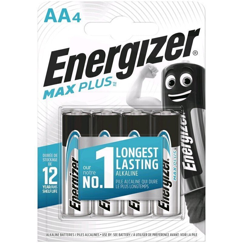 Energizer elementi Max Plus LR6 AA, 4 gab. cena un informācija | Baterijas | 220.lv
