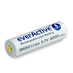 everActive USB перезаряжаемый аккумулятор с PCM 18650 3200мАч цена и информация | Батарейки | 220.lv