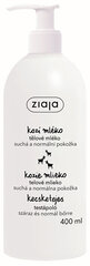 Ķermeņa piens Ziaja Kozi Milk 400 ml cena un informācija | Ķermeņa krēmi, losjoni | 220.lv