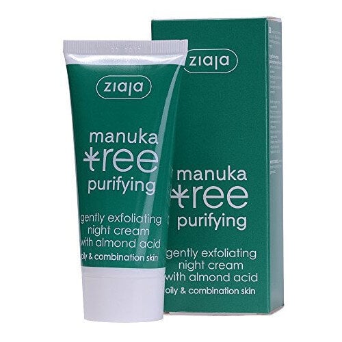 Nakts krēms Ziaja Manuka Tree Purifying 50 ml cena un informācija | Sejas krēmi | 220.lv