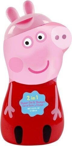 Dušas želeja un šampūns Peppa Pig 2D, 400 ml цена и информация | Bērnu kosmētika, līdzekļi jaunajām māmiņām | 220.lv