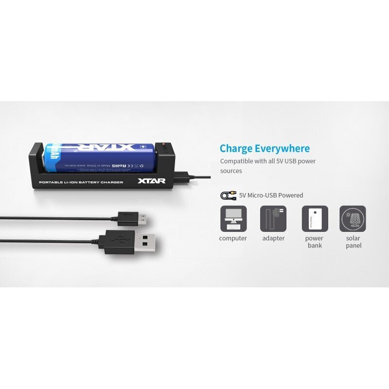 Xtar universāls litija jonu akumulatoru lādētājs MC1 цена и информация | Akumulatori, lādētāji un piederumi | 220.lv