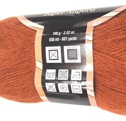 Adīšanas dzija Lanoso Super Angora 100g; 208 krāsa cena un informācija | Adīšana | 220.lv