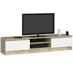 TV galdiņš NORE CLP 160, brūns/balts cena un informācija | TV galdiņi | 220.lv