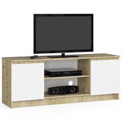 TV galdiņš NORE CLP 140, brūns/balts cena un informācija | TV galdiņi | 220.lv