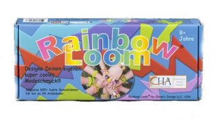 Krāsainu silikona aproču izgatavošanas komplekts Rainbow Loom cena un informācija | Attīstošās rotaļlietas | 220.lv