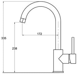 Jaucējkrāns Aquasanita S5523 цена и информация | Кухонные смесители  | 220.lv