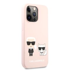KLHCP13XSSKCI Karl Lagerfeld and Choupette Liquid Silicone Case for iPhone 13 Pro Max Pink cena un informācija | Telefonu vāciņi, maciņi | 220.lv