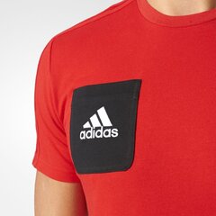 Мужская футболка Adidas Tiro 17 Tee BQ2658, красная цена и информация | Мужские футболки | 220.lv