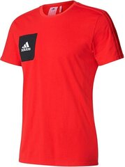 Мужская футболка Adidas Tiro 17 Tee BQ2658, красная цена и информация | Мужские футболки | 220.lv