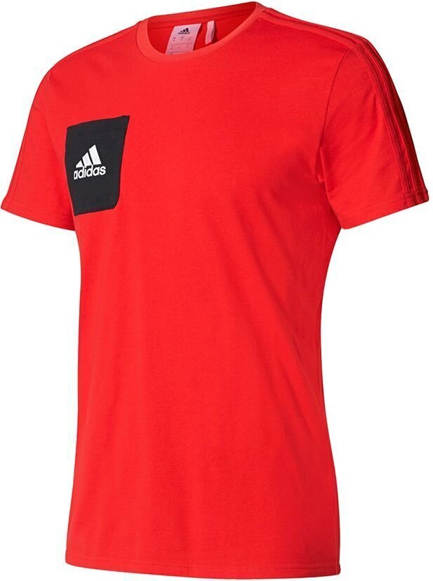 T-krekls vīriešiem Adidas Tiro 17 Tee BQ2658, sarkans cena un informācija | Vīriešu T-krekli | 220.lv